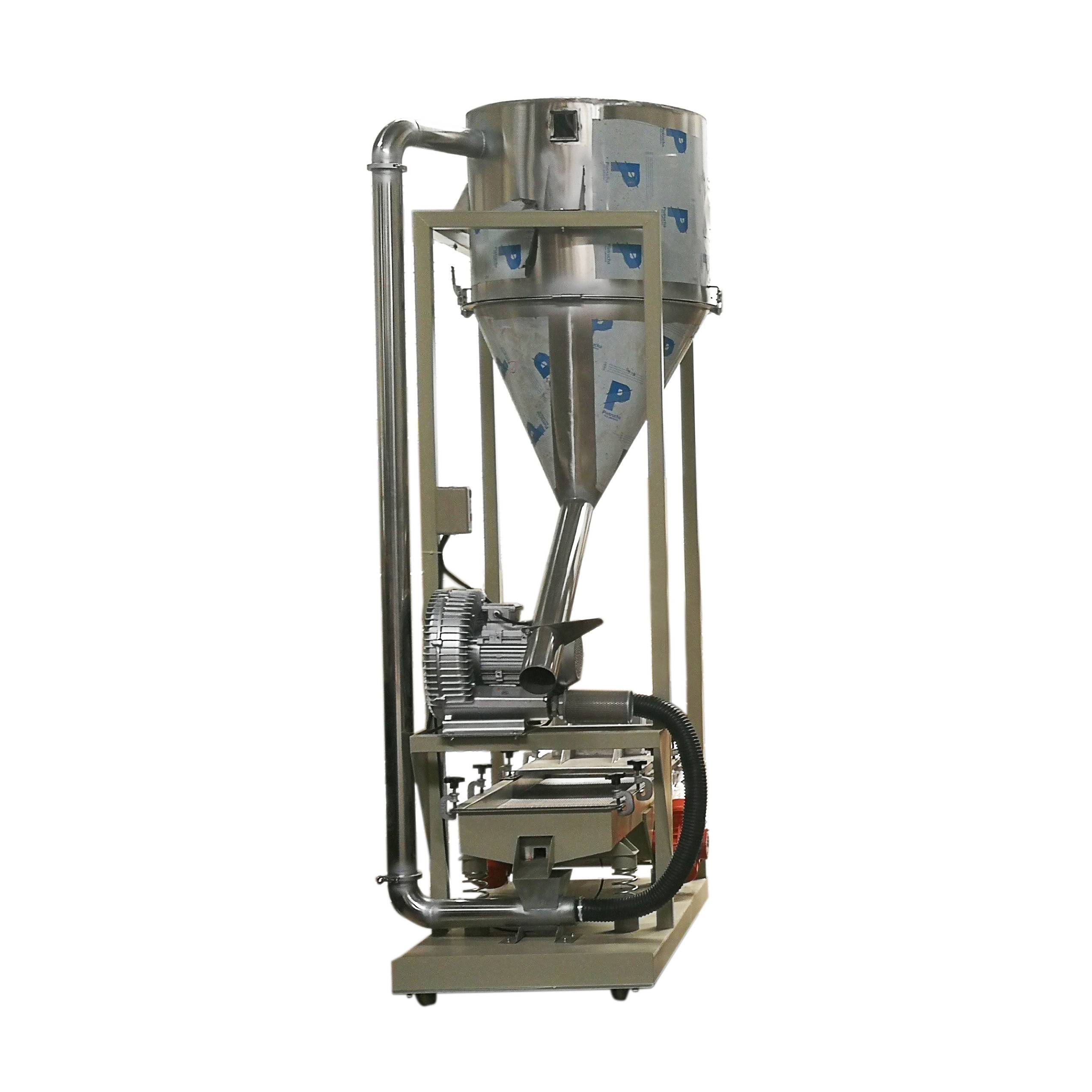 Plastic Vibrating Screening Machine With Hopper