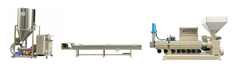 Single Screw Plastic Pelletizing Extrusion Line